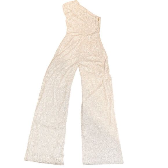 Nookie Treasure Sequin Jumpsuit in White M - Picture 4 of 13